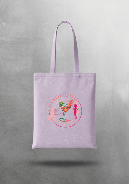 Mr.B Cosmopolitan Bez Çanta – Lila | Gabardin 35×40 cm · çanta ön yüz