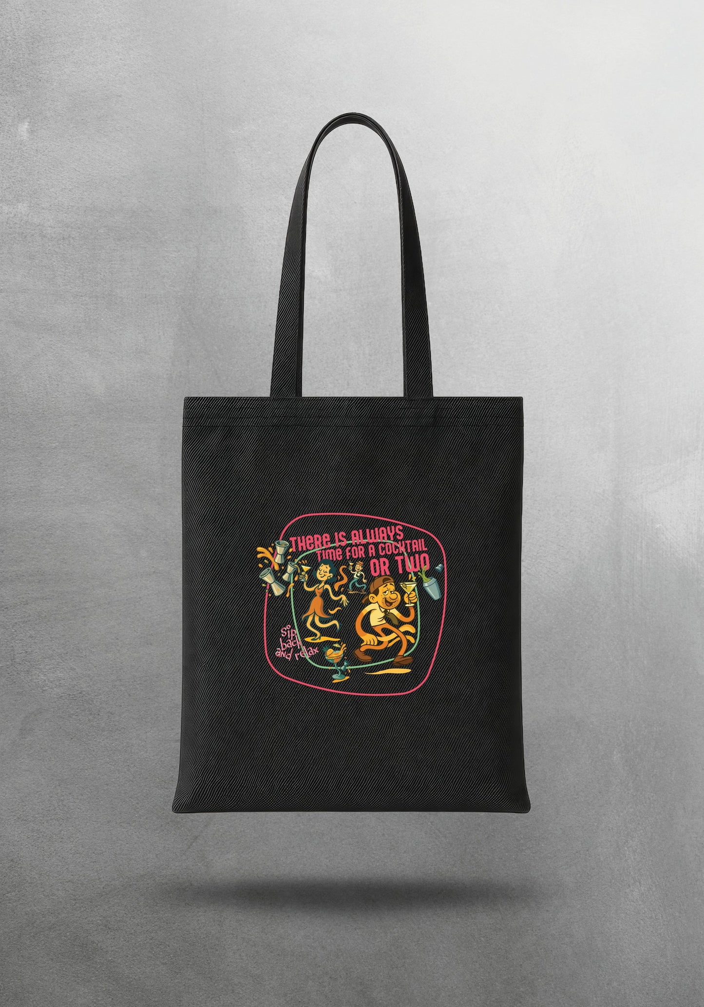 Mr.B House Bez Çanta – Siyah | Gabardin 35×40 cm · çanta ön yüz