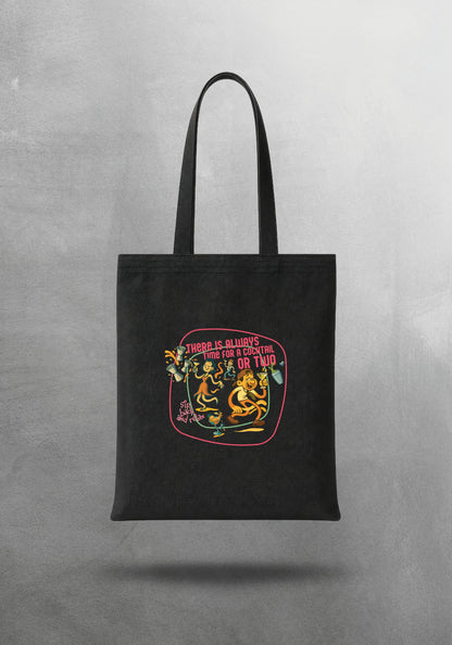 Mr.B House Bez Çanta – Siyah | Gabardin 35×40 cm · çanta ön yüz