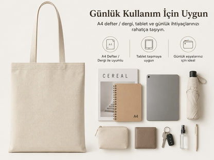 Mr.B Aslan Burcu Bez Çanta · Zodiac of Cocktails · Rusty Nail · Ham · çanta kapasitesi ve kullanım alanları